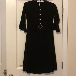 Black Belted Dress
